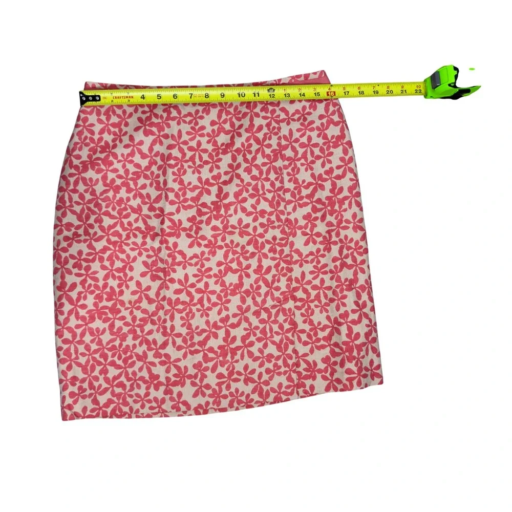 Vintage 2004 J.Crew Floral Pencil‎ Skirt | Preppy Cottagecore Office Wear
